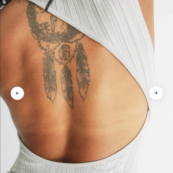 Line by K Isaura Open-back Ribbed Knit Bodysuit in Mushroom - Picture 3 of 9